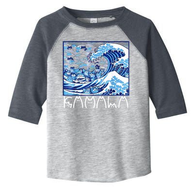 Kamala Harris Blue Cats Wave Funny Cat Toddler Fine Jersey T-Shirt