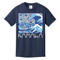 Kamala Harris Blue Cats Wave Funny Cat Kids T-Shirt