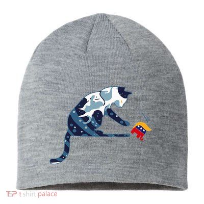 Kamala Harris Blue Cat Sustainable Beanie