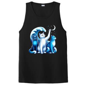 Kamala Harris Blue Cats Wave Kamala Funny For Cat Lovers PosiCharge Competitor Tank