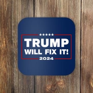 Kamala Harris Broke It Trump Will Fix It Usa Flag Trump Cool Coaster