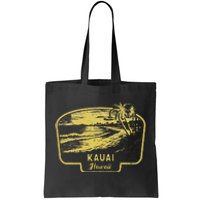 Kauai Hawaii Beach Surf Vintage Blue Tote Bag