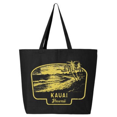 Kauai Hawaii Beach Surf Vintage Blue 25L Jumbo Tote