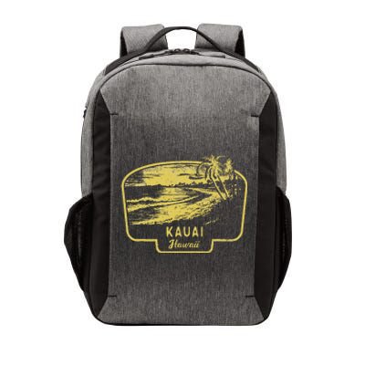 Kauai Hawaii Beach Surf Vintage Blue Vector Backpack