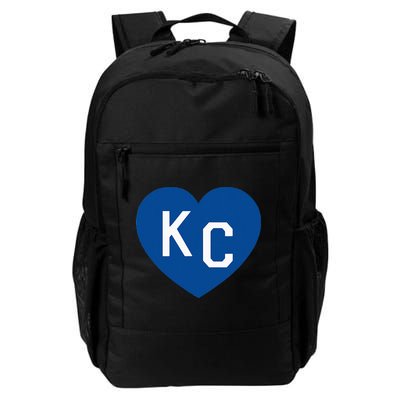 Kc Heart Blue Kansas City Heart Kc Blue Backpack