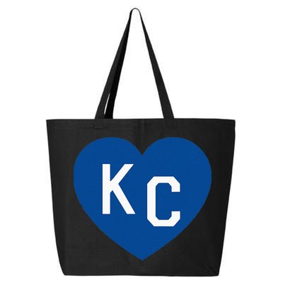 Kc Heart Blue Kansas City Heart Kc Blue 25L Jumbo Tote
