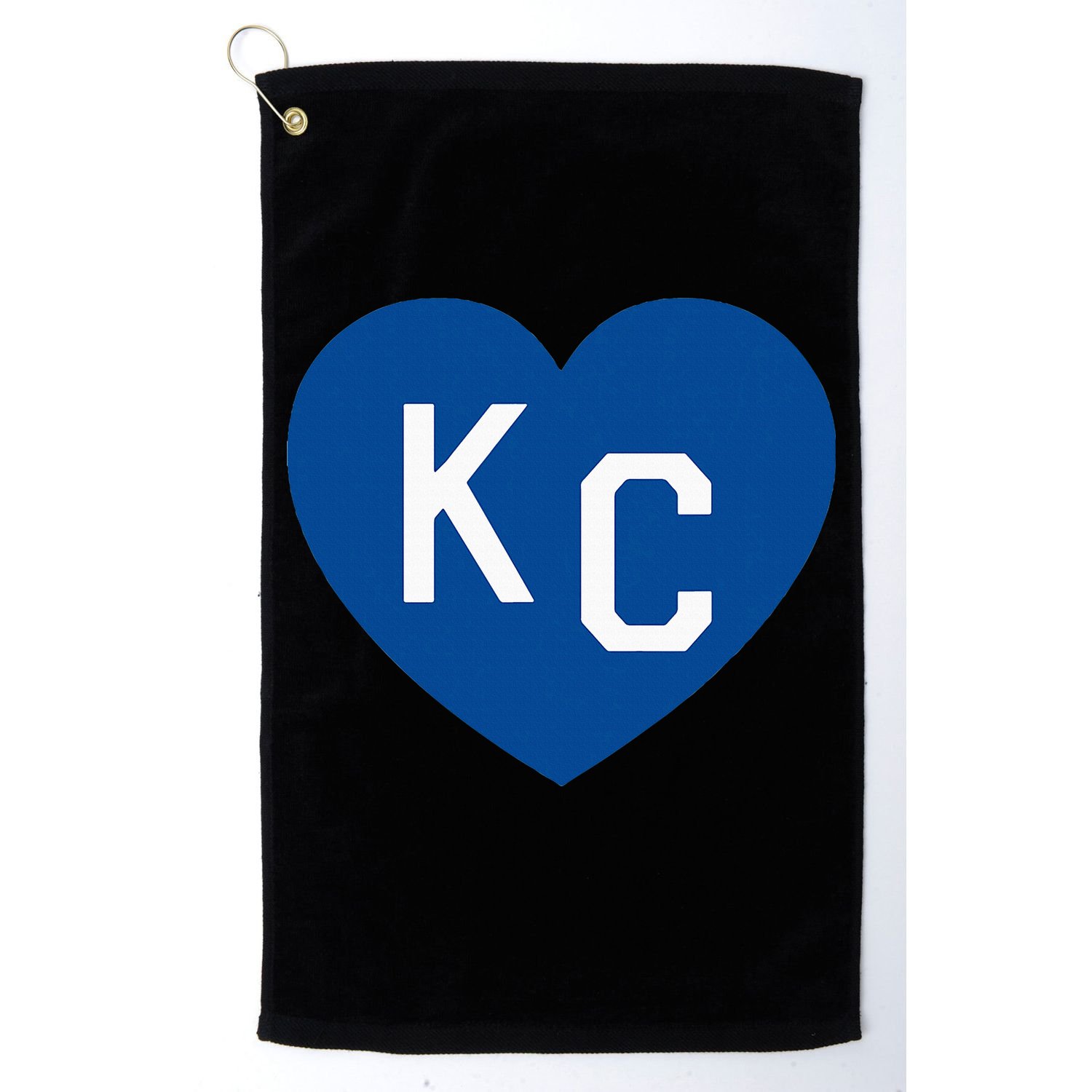 Kc Heart Blue Kansas City Heart Kc Blue Golf Towel