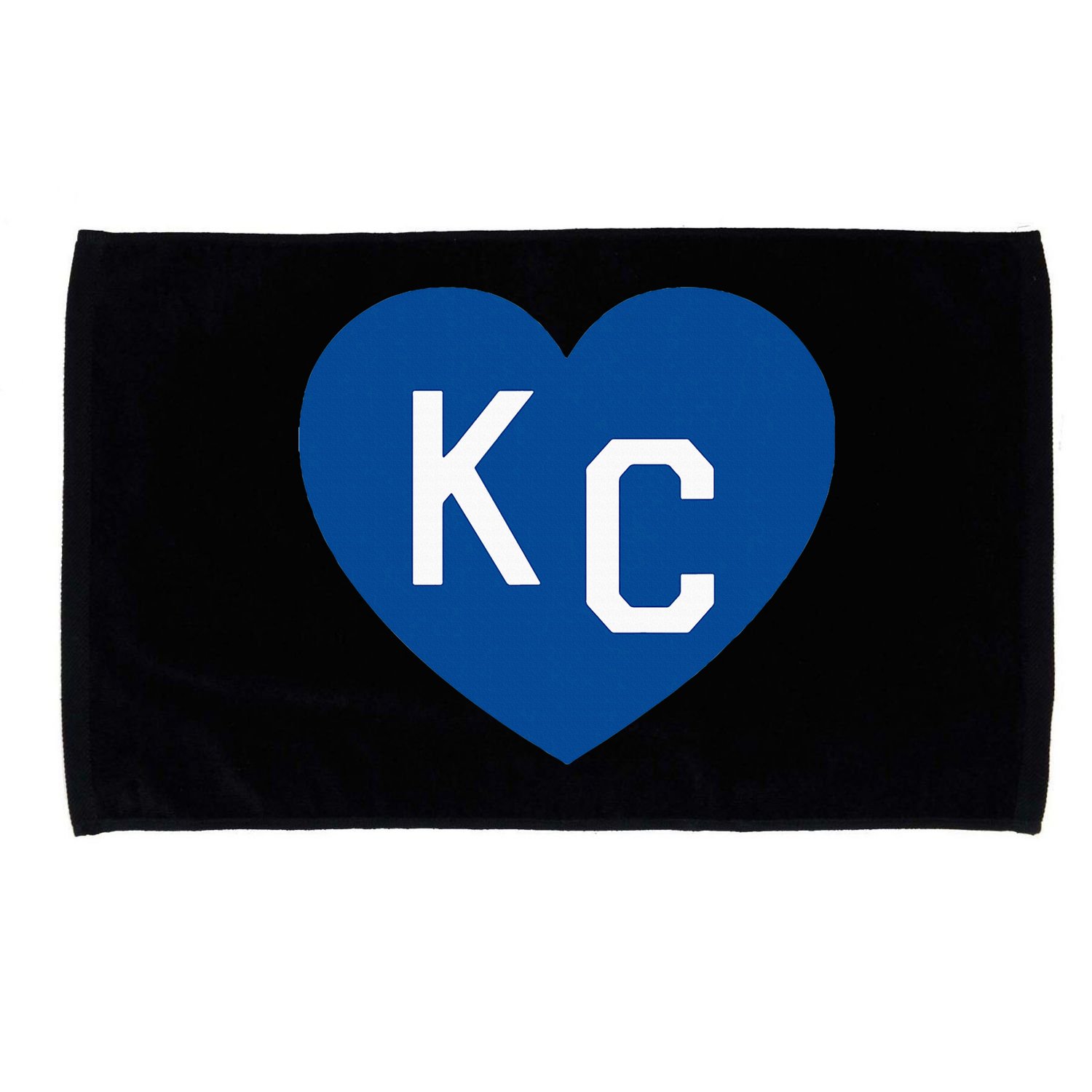 Kc Heart Blue Kansas City Heart Kc Blue Microfiber Hand Towel