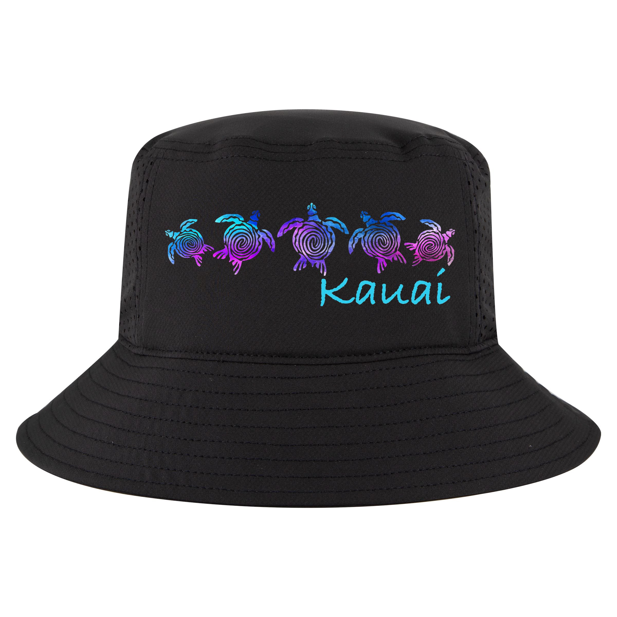 Kauai Hawaii Beach Design Tribal Turtle Gift Cool Comfort Performance Bucket Hat