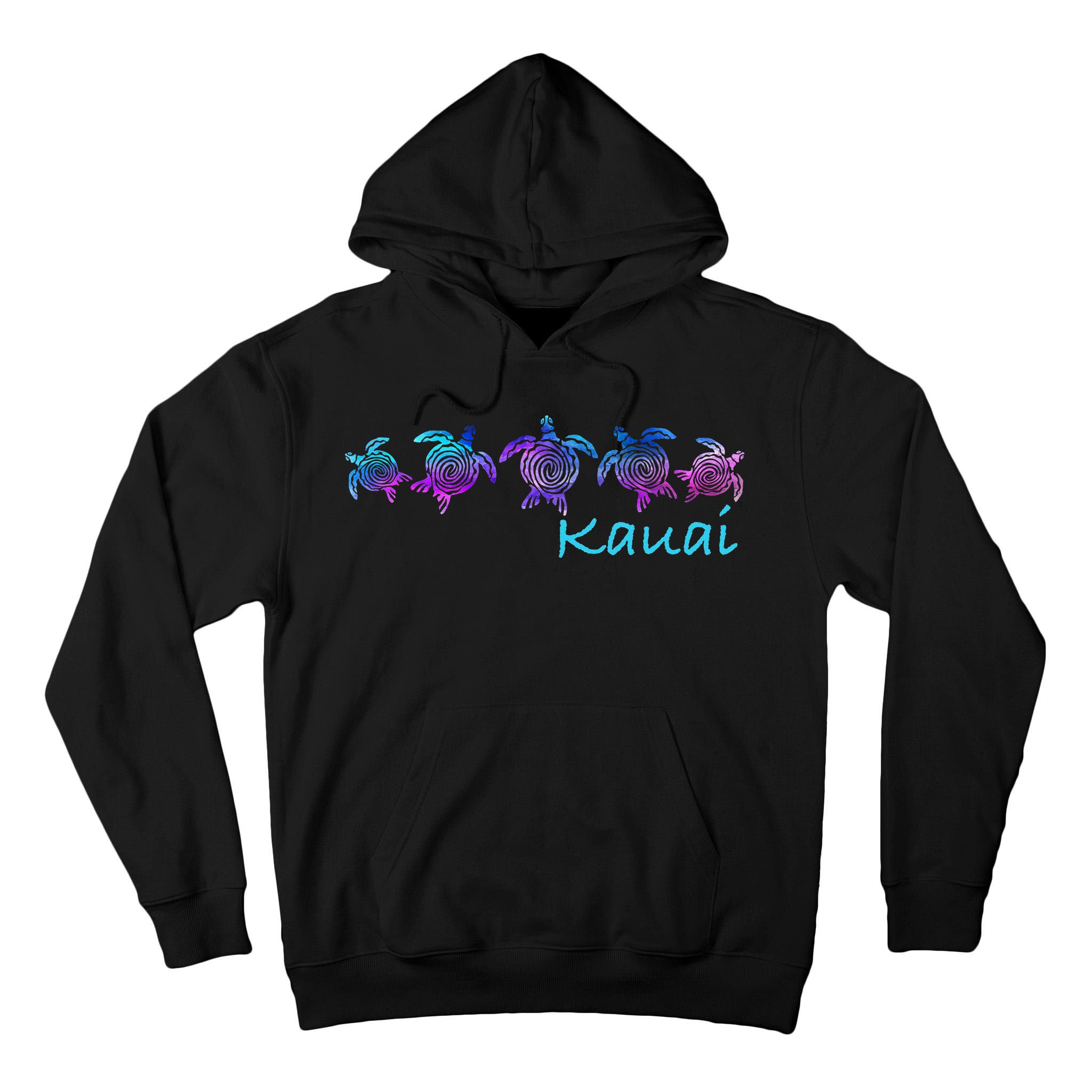 Kauai Hawaii Beach Design Tribal Turtle Gift Tall Hoodie