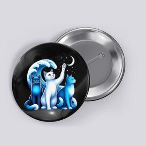 Kamala Harris Blue Cats Wave Kamala Funny For Cat Lovers Gift Button