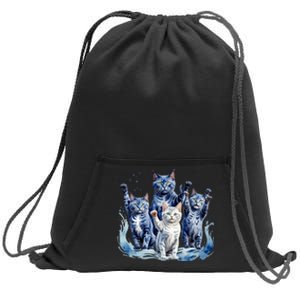 Kamala Harris Blue Cats Wave Funny For Cat Owners Sweatshirt Cinch Pack Bag