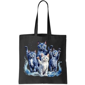 Kamala Harris Blue Cats Wave Funny For Cat Owners Tote Bag