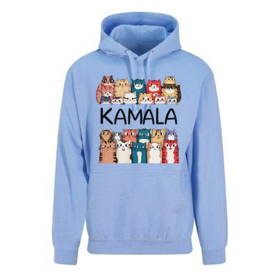 Kamala Harris Cat Lettering Positive Funny Unisex Surf Hoodie