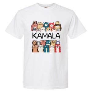 Kamala Harris Cat Lettering Positive Funny Garment-Dyed Heavyweight T-Shirt