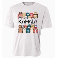 Kamala Harris Cat Lettering Positive Funny Cooling Performance Crew T-Shirt