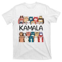 Kamala Harris Cat Lettering Positive Funny T-Shirt