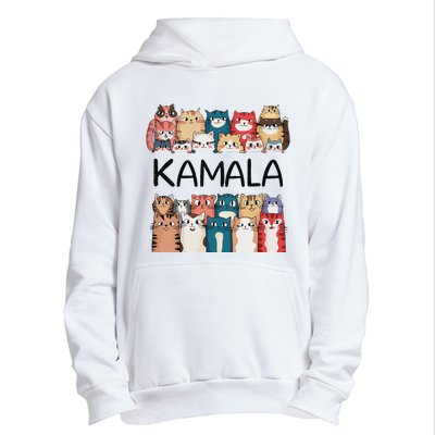 Kamala Harris Cat Lettering Positive Funny Urban Pullover Hoodie