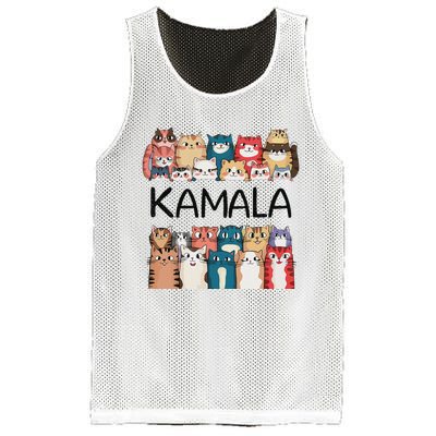 Kamala Harris Cat Lettering Positive Funny Mesh Reversible Basketball Jersey Tank