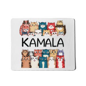 Kamala Harris Cat Lettering Positive Funny Mousepad