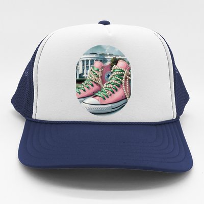 Kamala Harris Chucks Trucker Hat