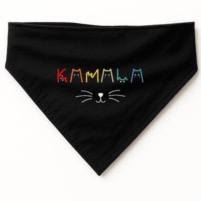 Kamala Harris Cat Lettering Positive Funny USA-Made Doggie Bandana