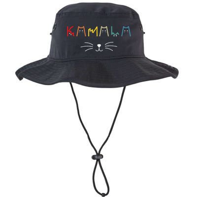 Kamala Harris Cat Lettering Positive Funny Bucket Hat