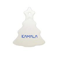 Kamala Harris Cat Lettering Positive Funny Ceramic Tree Ornament