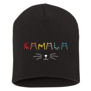 Kamala Harris Cat Lettering Positive Short Acrylic Beanie