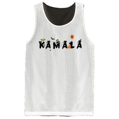 Kamala Halloween Cat Witch Hat Pumpkin Cat Lady Kamala Haris Premium Mesh Reversible Basketball Jersey Tank