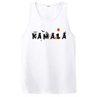 Kamala Halloween Cat Witch Hat Pumpkin Cat Lady Kamala Haris Premium PosiCharge Competitor Tank