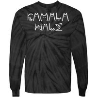 Kamala Harris Cat Lettering Positive Funny Tie-Dye Long Sleeve Shirt