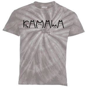 Kamala Harris Cat Lettering Positive Cat Ladies For Kamala Kids Tie-Dye T-Shirt