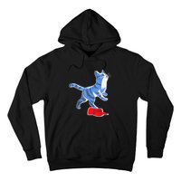 Kamala Harris Cat Stepping On Maga Hat Vp President 2024 Hoodie