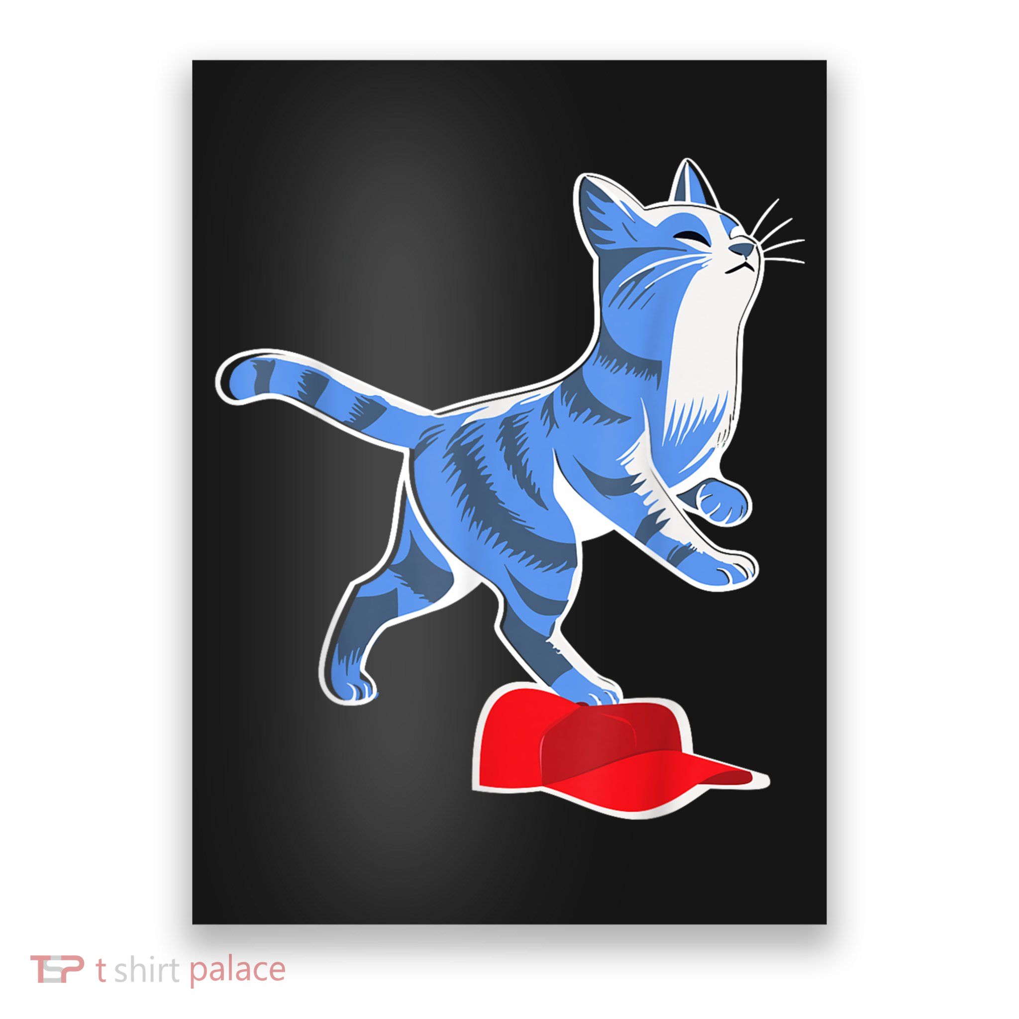 Kamala Harris Cat Stepping On Maga Hat Vp President 2024 Poster