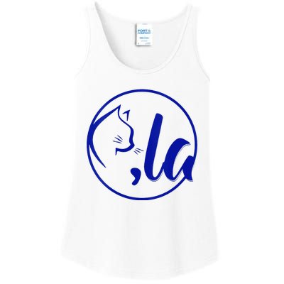 Kamala Harris Comma La Cute Cat 2024 Ladies Essential Tank