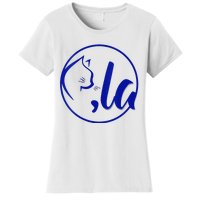 Kamala Harris Comma La Cute Cat 2024 Women's T-Shirt