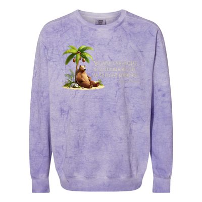 Kamala Harris Coconut Tree Quote Colorblast Crewneck Sweatshirt