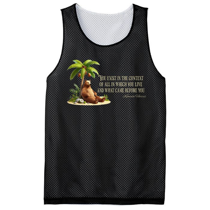 Kamala Harris Coconut Tree Quote Mesh Reversible Basketball Jersey Tank