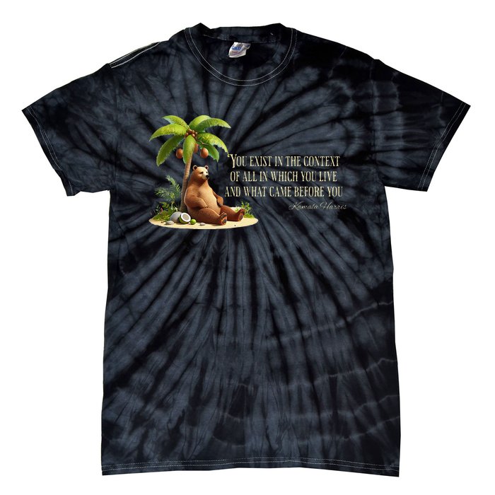 Kamala Harris Coconut Tree Quote Tie-Dye T-Shirt