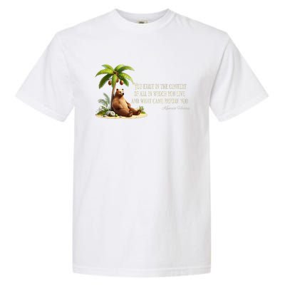 Kamala Harris Coconut Tree Quote Garment-Dyed Heavyweight T-Shirt