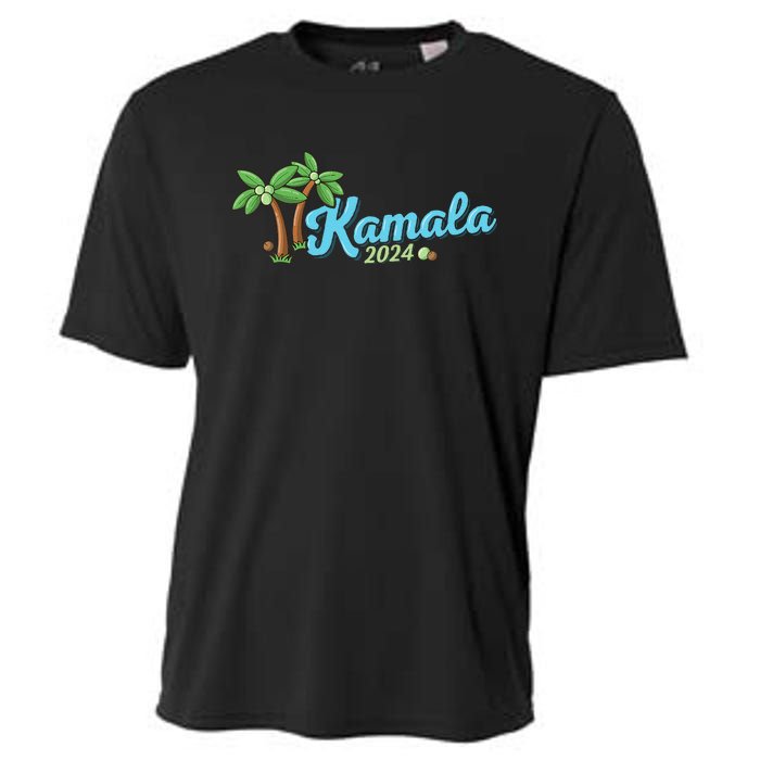 Kamala Harris Coconut Tree 2024 Democrat For President Cooling Performance Crew T-Shirt