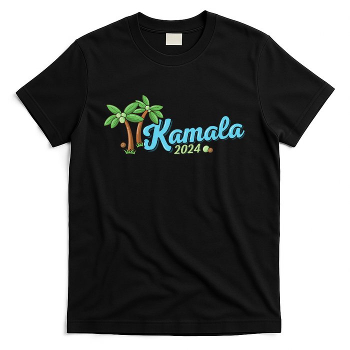 Kamala Harris Coconut Tree 2024 Democrat For President T-Shirt