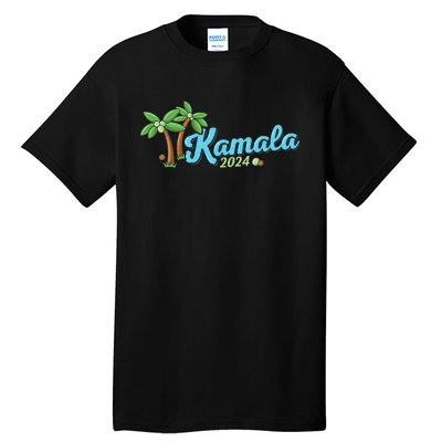 Kamala Harris Coconut Tree 2024 Democrat For President Tall T-Shirt