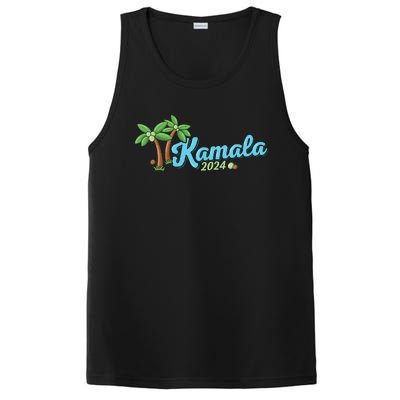 Kamala Harris Coconut Tree 2024 Democrat For President PosiCharge Competitor Tank