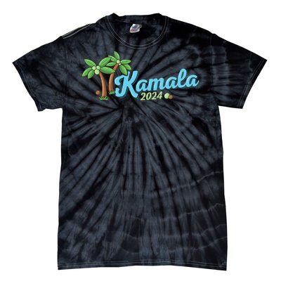 Kamala Harris Coconut Tree 2024 Democrat For President Tie-Dye T-Shirt