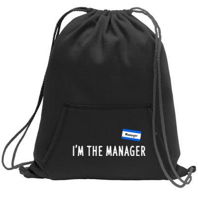 Karen Halloween Costume Im The Manager Matching Sweatshirt Cinch Pack Bag