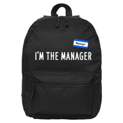 Karen Halloween Costume Im The Manager Matching 16 in Basic Backpack