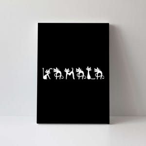 Kamala Harris Cat Lettering Positive Funny Canvas