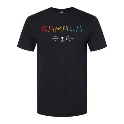 Kamala Harris Cat Lettering Positive Funny Softstyle® CVC T-Shirt